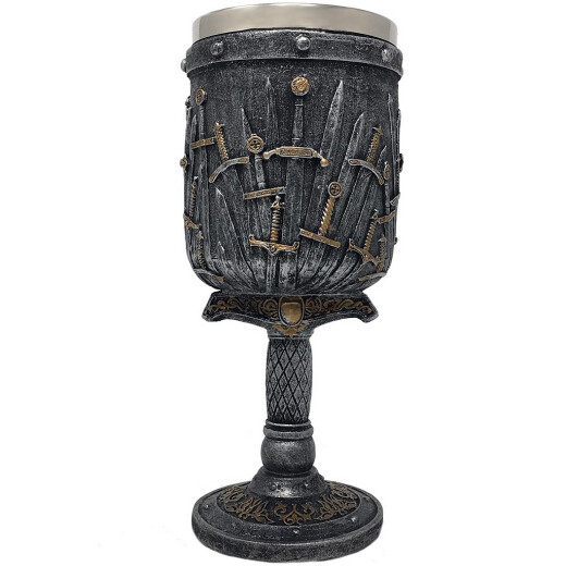 XL knight's chalice with many swords