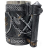 XL knight goblet with lion crest and axes