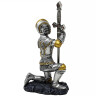 Knight figure kneeling with sword - letter opener