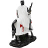 Templar figure on horse with shield and sword