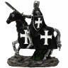 Ritter Deutscher Orden auf Pferd mit Schild und Schwert Figur