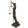 Justitia 45cm bronzed, goddess of justice