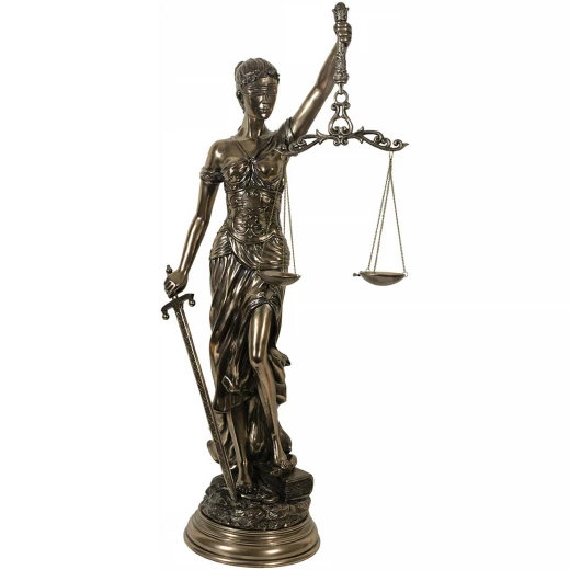 Socha spravedlnosti 80cm, Justitia Justice bronz