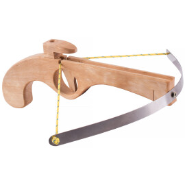 Children's Crossbow with Spring Steel Prod, Wooden Toy, incl. 3 Bolts