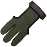 Lukostřelecká rukavice zelená Bavlna Acer & kůže
