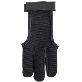 Shooting Glove Black Cotton & Leather