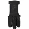 Shooting Glove Black Cotton & Leather