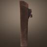 Side Quiver from dark brown Suede