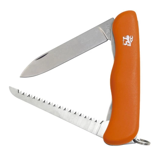 Kapesní zavírací nůž Praktik oranžový 115-NH-2/AK