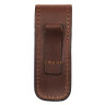 Brown leather case with plug-in flap 241-NH-1