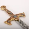 Templar Sword with Gold-Red Contrasts