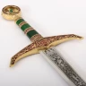 Goldenes Robin Hood Schwert mit Tiefätzung