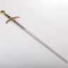 Pozlacený meč Robin Hood s hlubokým leptem