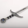 Silbernes Robin Hood Schwert mit Tiefätzung