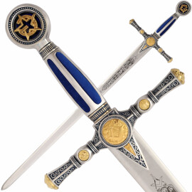 Masonic Sword Silver with Deep Etching