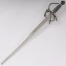 El Cidův krátký meč Colada, čepel s ornamentální ražbou