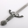Krátký meč Velký Kapitán, čepel s vyraženým ornamentálním zdobením