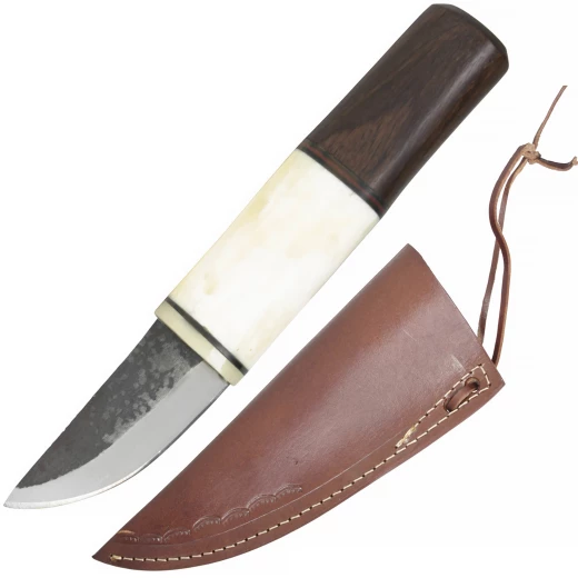 Malý sax nůž s rukojetí ze dřeva a kosti 210mm - Výprodej