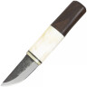 Small seax knife with wood and bone handle 210mm - Sale