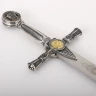 Masonic Small Sword oxidised-silver finish