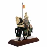 Mounted Spanish Knight in Armor, Dark Green Caparison