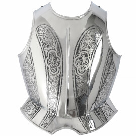 Breastplate with etched pattern