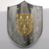 Metal Shield with embossed Fleur De Lyses