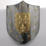 Metal Shield with embossed Fleur De Lyses