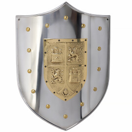 Metal shield Castile and León
