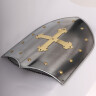 Metal Shield with Golden Templar Cross