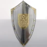 Kovový štít Toledo s heraldickým orlem