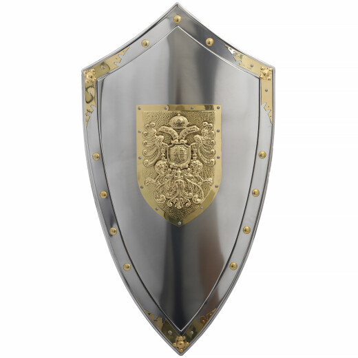 Kovový štít Toledo s heraldickým orlem