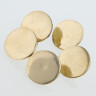 Disc knob 19mm of polished brass, Middle Ages to Modern times