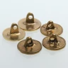 Brass button with rose pattern 14mm