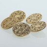 Brass button with rose pattern 26mm