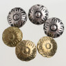 Disc button 22mm with floral motif 15th-17th c.