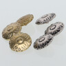 Disc button 22mm with floral motif 15th-17th c.
