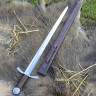 Křižácký meč s kotoučovou hlavicí a pochvou, třída C