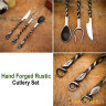 Hand Forged Rustic Cutlery Set