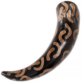 The Charred Crescents Drinking Horn Handcrafted from Genuine Ox Horn