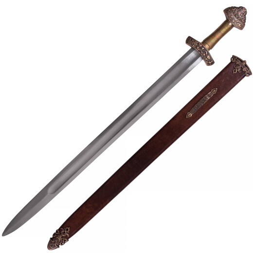 Dybäck Viking Sword with Tempered Blade and Scabbard