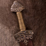Vikingský meč Dybäck s kalenou čepelí a pochvou