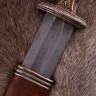 Vendel Period Sword with Scabbard, Brass Hilt, Damascus Steel