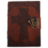 Paper Leather Journal Celtic Cross