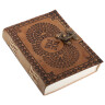 Paper Leather Journal with Plant Mandala