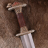 Vendel Period Sword with Scabbard, Brass Hilt