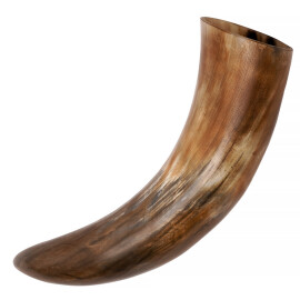 Viking Drinking Horn 400-500ml with Natural Finish