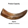 Viking Drinking Horn 400-500ml with Natural Finish