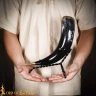 Steel drinking horn stand