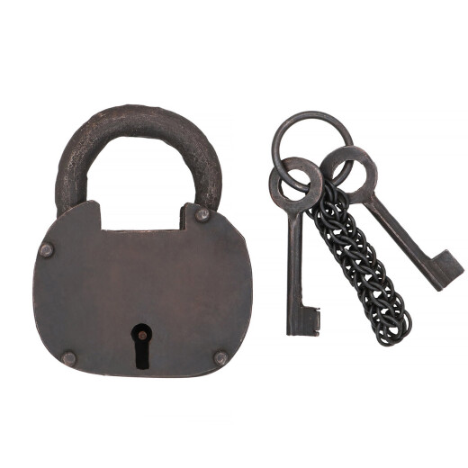 Pirate Iron Padlock with two Keys